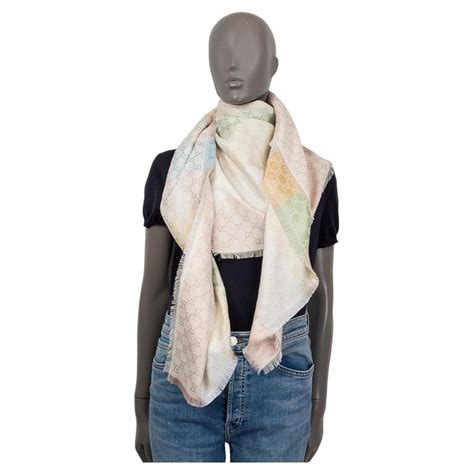 Pastel GG Jacquard Shawl